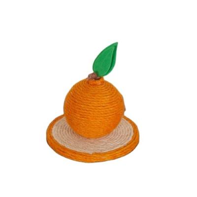 China Hot Selling Cat Scratcher Funny Happy Cat Club Viable Orange Climbing Ball Pet Toy for sale