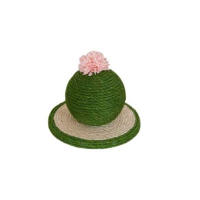 China New Custom Made Sisal Wholesale Viable Cat Toy Eco Cat Scratcher Ball Toys Friendly Design for sale