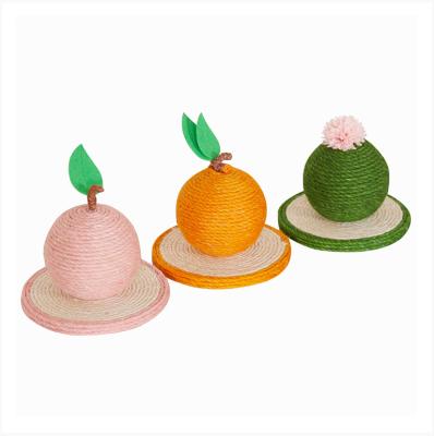 China Sustainable Manufacturer's Newly Designed Environmentally Friendly Sisal Cat Ball Toy Cat Scratch Toy Furniture for sale