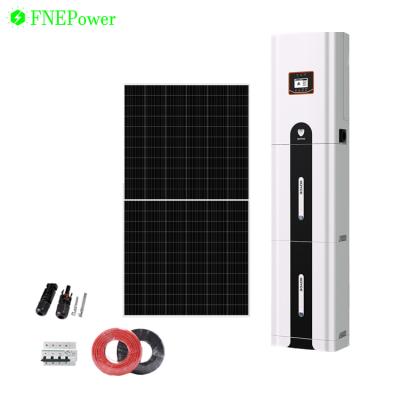 China 5KW solar system hybrid kit home/commercial/industrial solar power system for home use machine energy storage all-in-one system for sale