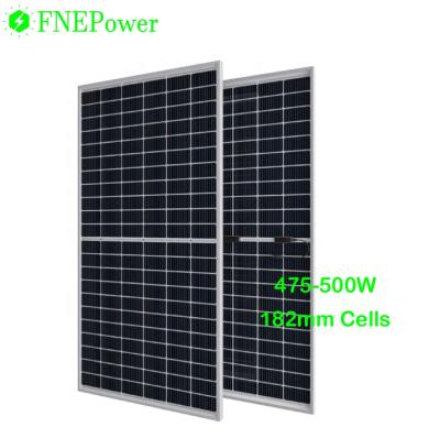 China Monocrystalline PV 475 480 485 490 495 500 Watt Home Solar Panel 182*182 for sale