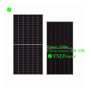 China Solar Home System Cheap Price High-Efficient 330 Watt Module Photovoltaic Grade Monocrystalline Solar Panel for sale