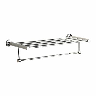 China 11920 Chinese Wall Mounted Heated Towel Rack Shelf Stainless Steel Hotel Chrome Heated Towel Rack for sale