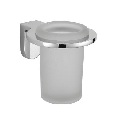 China Modern Simple Design Wall Mount Chrome Bathroom Hardware Accessories Tumbler Holder for sale