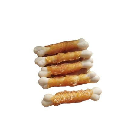 China Viable Dental Dog Food Dog Bone Shape Chicken Snacks Factory OEM Dog Treats for sale