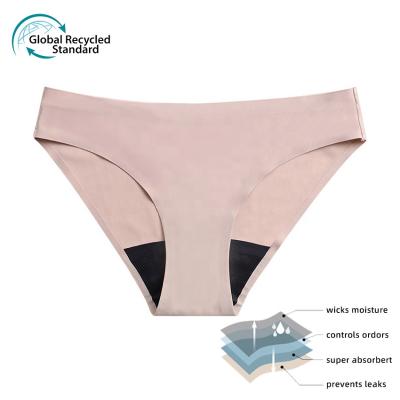 China Menstrual Hot Selling Underwear 4 Layer Seamless Breathable Organic Menstrual Leak Proof Women Full Period Panties for sale