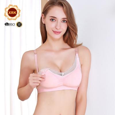 China Front Closure Lace Breastfeeding Underwear High Quality Breathable For Women Cotton Seamless Ladies Nursing Bras for sale