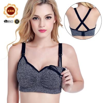 China Breathable Plus Size Nursing Underwear Women Support Cross Breast Nursing Maternity Bras for sale