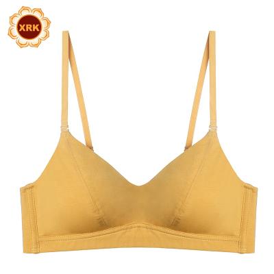 China Breathable Cheap Underwear Cotton For Women Soft Cup Brief Bralette Sports Bra for sale