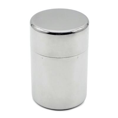 China Freshness Preservation Stainless Steel Tea Coffee Sugar Storage Container with Double Airtight Lids for Loose Tea for sale