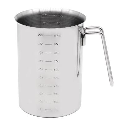 China Sustainable Stainless Steel Milk Frothing Pitcher Jug Steaming With Measuring Milk Frothing Pitcher For Milk Pitcher for sale