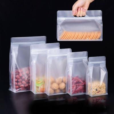 China Custom manufacturers direct selling moisture-proof eight-side sealing bag food packaging bag stand up clear plastic bag for sale