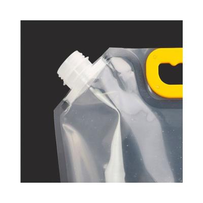 China Large Capacity Stand Food Beer Spout Plastic Bag Moisture Proof Eco Friendly Liquid Packaging for sale