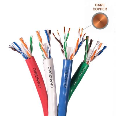 China Full cat6 bare copper cable network cable OEM Changbao Cooper Lan Cable for sale