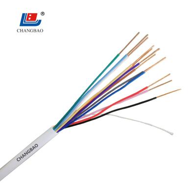 China Bare copper 12AWG/16AWG/18AWG/22AWG 2/4/6/8/12/14/16/18/20 cores protected security alarm cables for sale