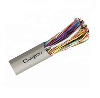 China Solid Bare Copper Cat3 UTP and ftp 24AWG 10/16/20/25/50/100/200 Pairs Indoor Outdoor Multi Telephone Cable Pairs for sale