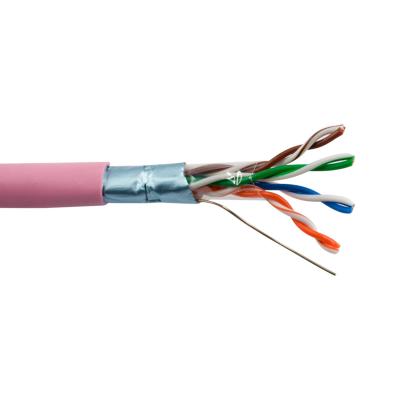 China 4Twisted Conductors Changbao 8 Solid Bare Copper Number Pair 24AWG Copper Ethernet Cat5e Cable LAN Net FTP 305 Murah for sale