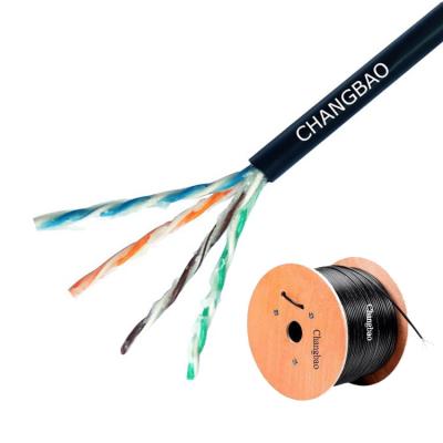 China CHANGBAO Solid Bare Copper With Gelly Direct Burial Utp Cat 5e Communication Outdoor Underground Cable for sale