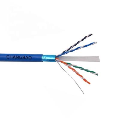 China Changbao Cat6 Copper Cat6e Solid Bare FTP Internet Network Cable Lan Bulk Ethernet Cat 6 Shielded Bare Copper Cable 23AWG 4 Pairs for sale