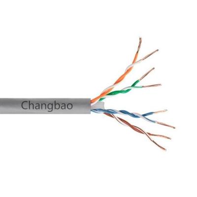 China Changbao bare copper stranded 305m 4 pair UTP cat6 stranded 500 MHz LAN network Ethernet communication cable copper factory for sale