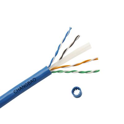 China Changbao factory price utp cat6a network solid bare copper cable for ethernet lan cable supplier for sale