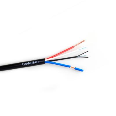 China CHANGBAO Bare Copper 5G High Speed ​​Drop With Power Cable Fiber Optic Electrical Composite Optic Cable for sale