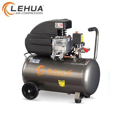 China LeHua best selling lubricated gasoline/electric/diesel portable piston direct cheap air compressor for sale