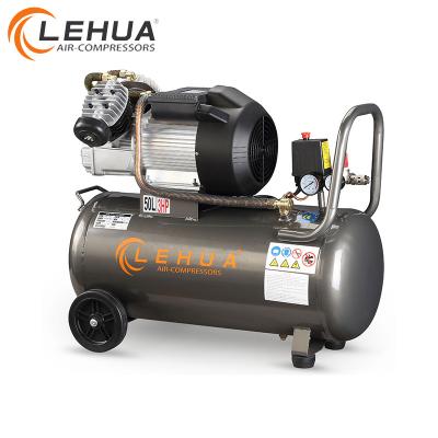 China 2.2kw 50l double pistons direct drive lubricated air compressor in china for sale