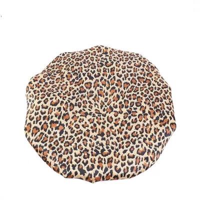 China Custom Logo Inexpensive Custom Satin Sleep Hat Silk Long Checked Logo Hair Cowls For Women for sale