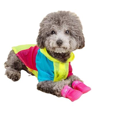 China Custom Made Silica Gel Winter Dog Viable Waterproof High Quality Rain Shoes Dog Rain Boot for sale