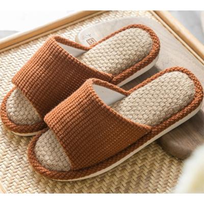 China Warm Breathable Cotton Unisex Canvas Breathable Women Home Slipper Home Indoor Slipper for sale