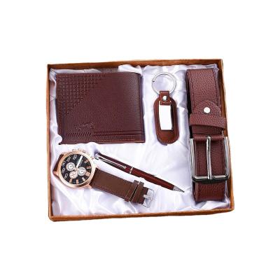 China Light Men's Gift Sets Exquisite Wrapped Watch Wallet Set Foreign Trade Hot-money Combination Set for sale