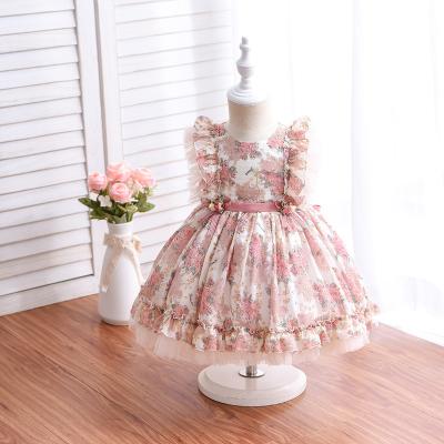 China High Quality Casual Baby Lace Princess For Girl Birthday Party Dress Babies Clothes 4-14yrs Elegant Flower Party Dress for sale