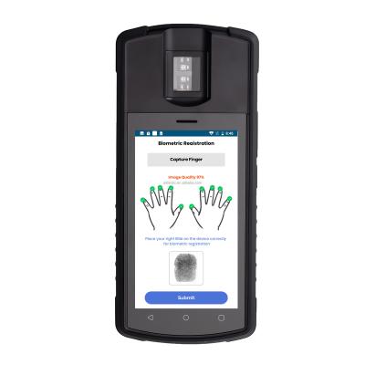 China Handheld Computer Biometric Handheld Device (BVVM) Biometric Voter Verification Machine with Dual Nano SIMs and Dual PSAMs for sale