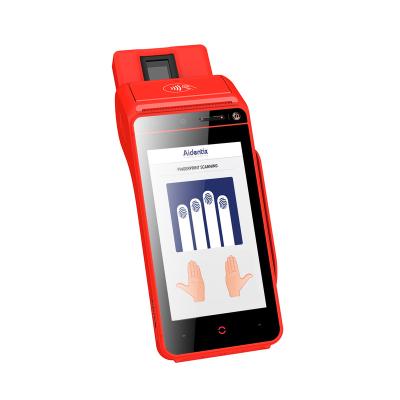 China Handheld Computer MSR/IC/NFC Qr Code Biometric Fingerprint Android POS Handheld Terminal for sale