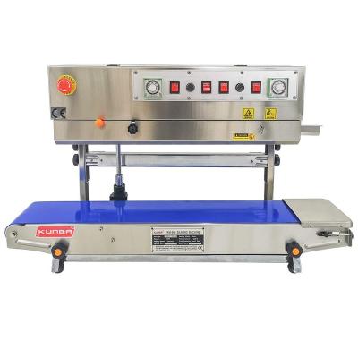 China FRM-980LW CLOTHING printer printer film sealer / plastic vertical solid-inker sachet sealing machine for sale