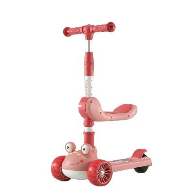 China Baby Tricycle Factory Wholesale Scooter Kids Customized Color 3 Wheels Foldable Kick Scooter For Kids For Baby For 2-7 Years Old for sale