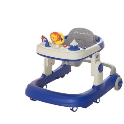 China Colorful Baby Walker Simple Baby Walkers Baby Walker Lights Plastic Music Cartoon New Model Baby Toys Walkers Stroller Tricycle for sale