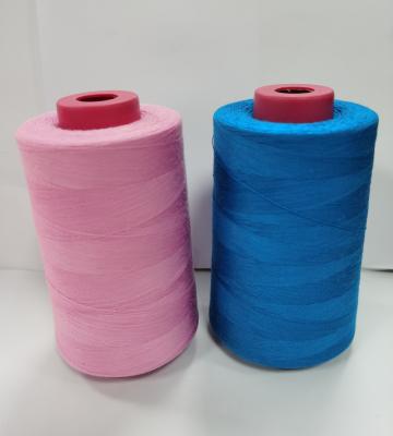 China Abrasion Resistance Factory Price High Tenacity Custom Colors 100% Polyester 40/2 Sewing Thread for sale