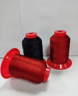 China Abrasion resistance filament polyester sewing thread high density polyester fiber leather sewing thread for sale for sale