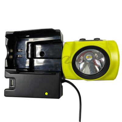 China Long Life Span LED Security Underground Mining Lights With OLED Screen And Cradles Charger for sale