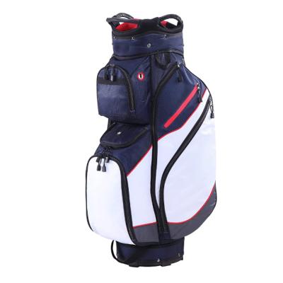 China Hot Selling Durable Embroidery Logo 14 Way Golf Bags For Men Women High Quality Waterproof Nylon Golf Cart Bag for sale