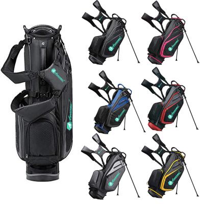 China 2021 Durable High Quality Golf Bag Stand Bag With 14 Dividers Customized Logo Waterproof Golf Stand Bag for sale