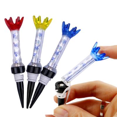 China Professional 80Mm Flexible Resettable Plastic Magnetic Golf Tees Different Length Magnet Golf Tee Eco-friendly Golf Training Accessory for sale