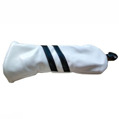 China NEW Waterproof Driver Headcover Golf Fairway UT Rivet PU Golf Cover Interchangeable Driver Cover Tag Golf Headcover Horn for sale