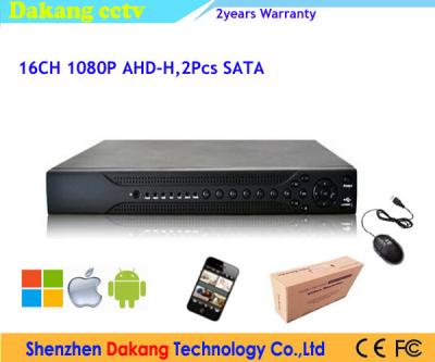 China AHD 1080P 16 Channel Digital Video Recorder For CCTV Camera System for sale