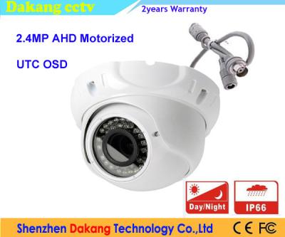 China Waterproof Motorized Security Camera / Eyeball Dome Camera Wide Angle for sale