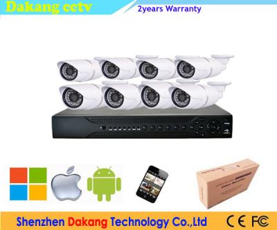 China Outdoor P2P 8CH 1080P CCTV Security Systems Combo POE NVR Kit for sale