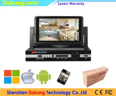 China 7 Inch LCD Screen HD CCTV DVR 4 Channel 1080P P2P AHD For Video for sale