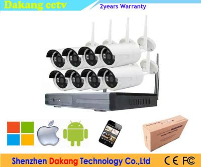 China Equipo inalámbrico H.264 del sistema de seguridad NVR del CCTV del canal del P2P 960P 8 para el hogar en venta